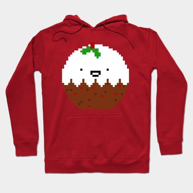 Cute Xmas Pixel Pud Hoodie by perdita00